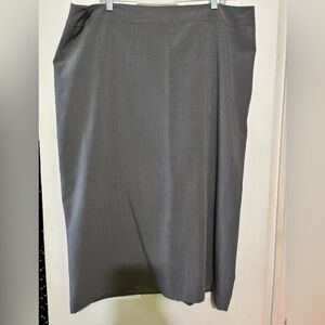 Elegant Gray Plus Size Women's Skirt